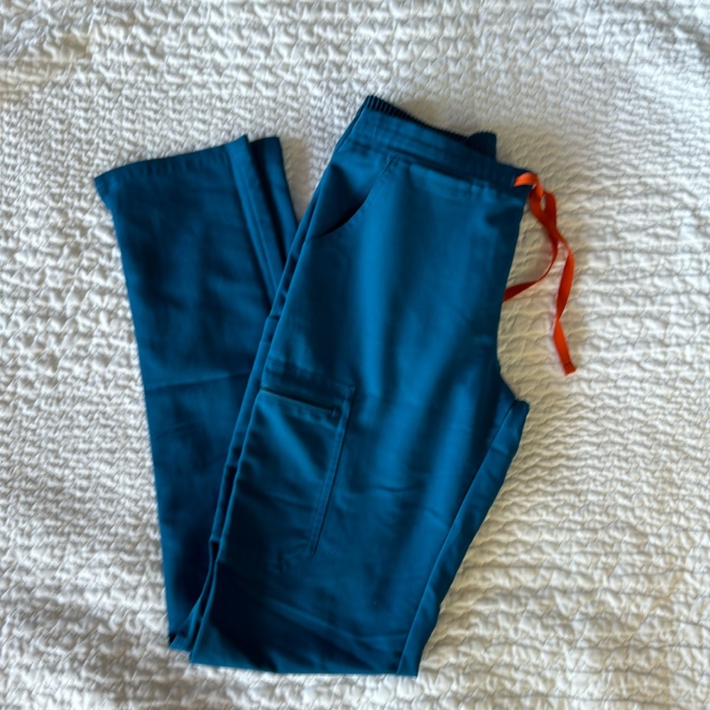 Figs alps blue yola scrub pants.